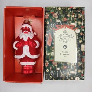 John Derian x Target Glass Red Santa Ornament Christmas 2025 NIB